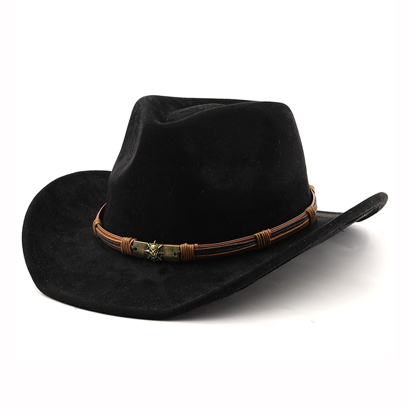 หมวกคาวบอยหนังกลับสไตล์ตะวันตก - Cowboy Hat Straw บทวิจารณ์และราคา