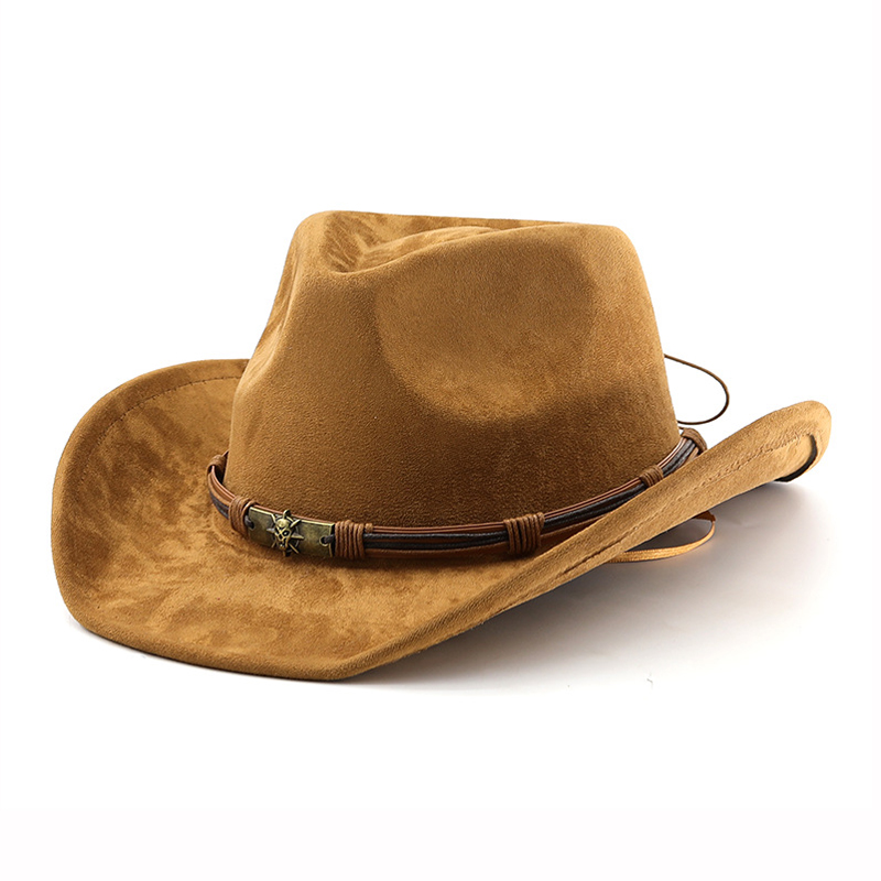 หมวกคาวบอยหนังกลับสไตล์ตะวันตก - Cowboy Hat Straw บทวิจารณ์และราคา