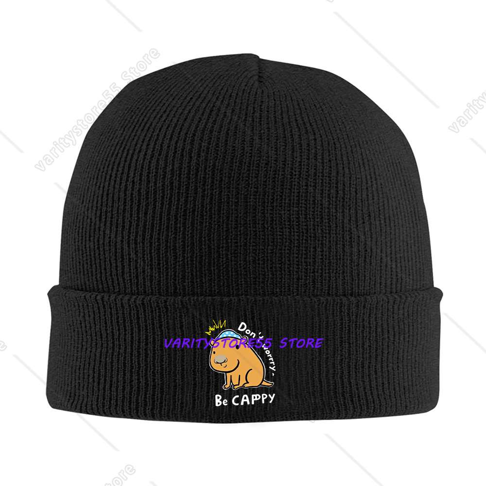 หมวกบีนนี่ถักลายคาปิบาร่าตลก ห - Beanie Cuffed Knit บทวิจารณ์และราคา