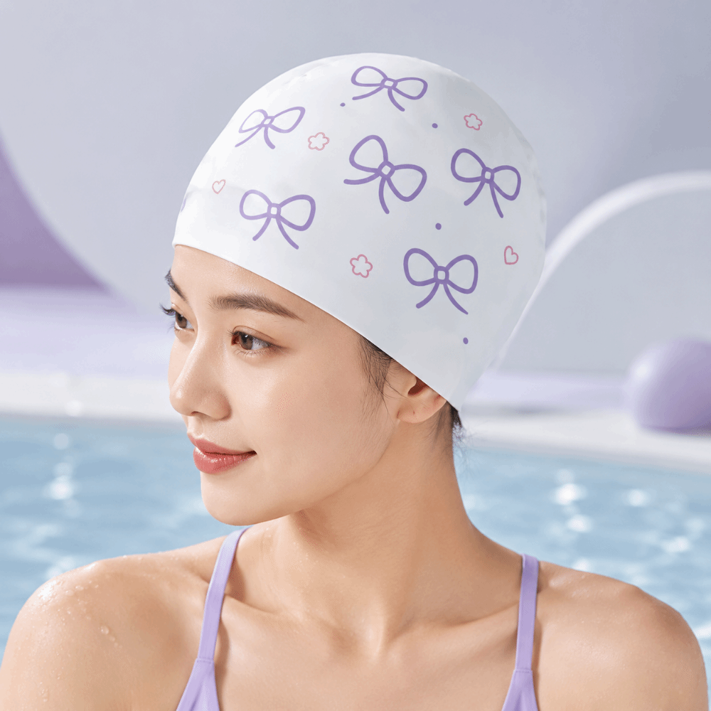 หมวกว่ายน้ำลายโบว์สุดสร้างสรรค - Swim Hat Silicone บทวิจารณ์และราคา